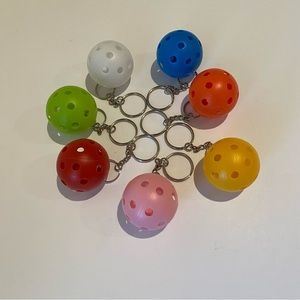 🆕 Bundle of 7 New Pickleball Keychains